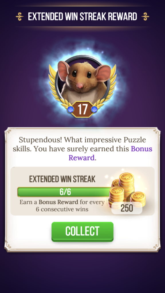 Streak Reward example